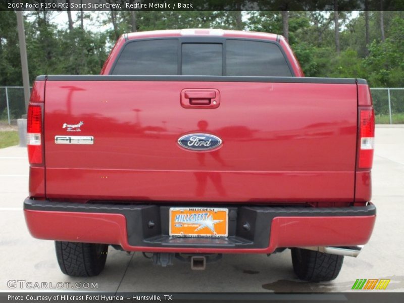 Redfire Metallic / Black 2007 Ford F150 FX2 Sport SuperCrew