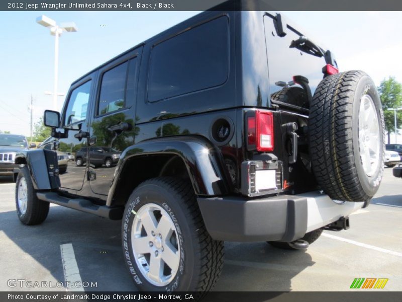 Black / Black 2012 Jeep Wrangler Unlimited Sahara 4x4