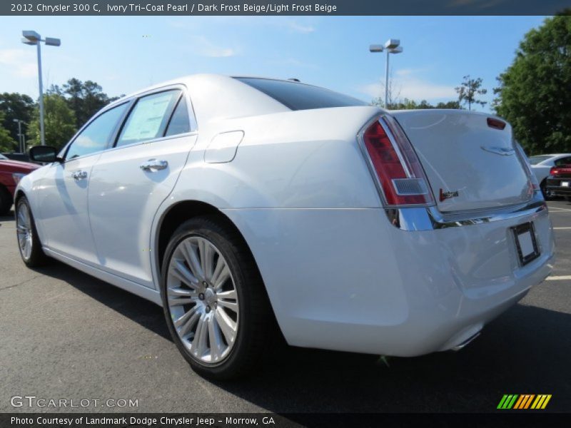 Ivory Tri-Coat Pearl / Dark Frost Beige/Light Frost Beige 2012 Chrysler 300 C