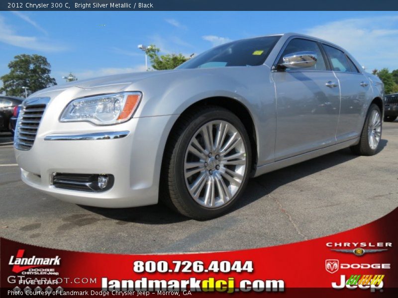 Bright Silver Metallic / Black 2012 Chrysler 300 C