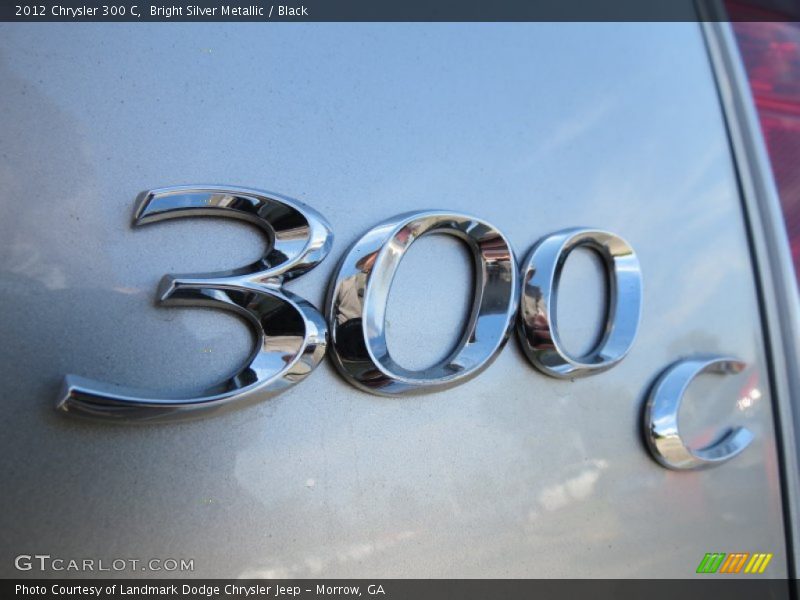 Bright Silver Metallic / Black 2012 Chrysler 300 C