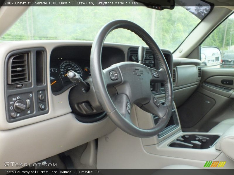 Graystone Metallic / Tan 2007 Chevrolet Silverado 1500 Classic LT Crew Cab