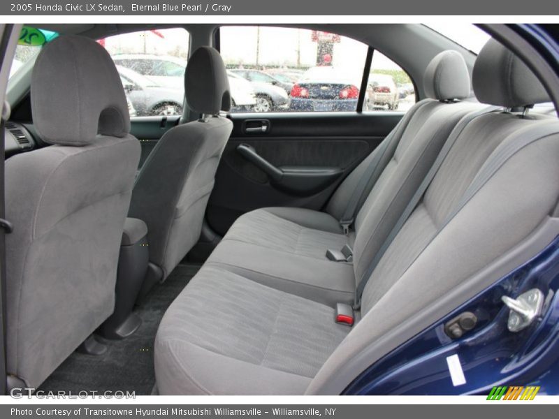 Eternal Blue Pearl / Gray 2005 Honda Civic LX Sedan