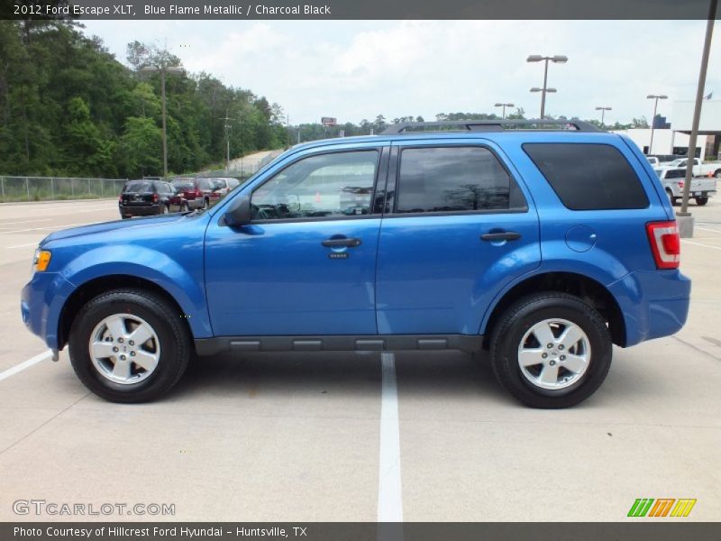 Blue Flame Metallic / Charcoal Black 2012 Ford Escape XLT