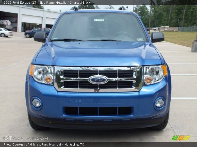 Blue Flame Metallic / Charcoal Black 2012 Ford Escape XLT