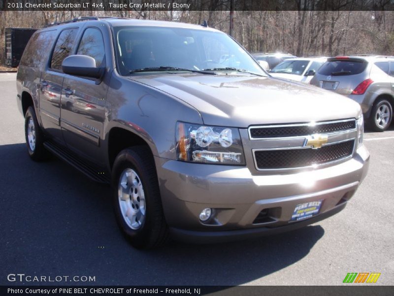 Taupe Gray Metallic / Ebony 2011 Chevrolet Suburban LT 4x4
