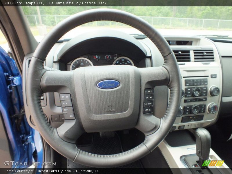 Blue Flame Metallic / Charcoal Black 2012 Ford Escape XLT