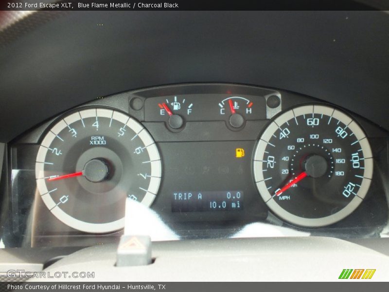 Blue Flame Metallic / Charcoal Black 2012 Ford Escape XLT