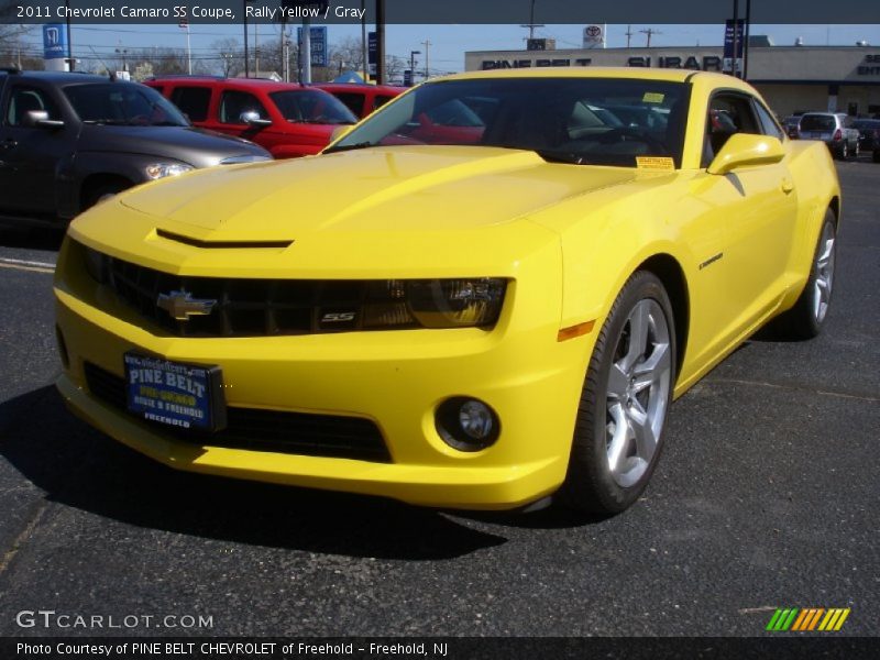 Rally Yellow / Gray 2011 Chevrolet Camaro SS Coupe
