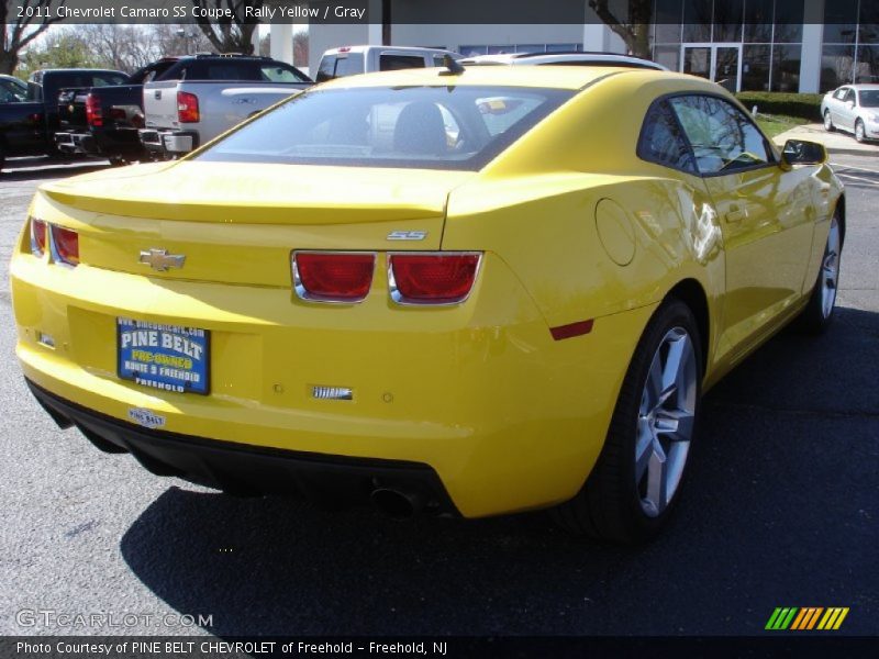 Rally Yellow / Gray 2011 Chevrolet Camaro SS Coupe