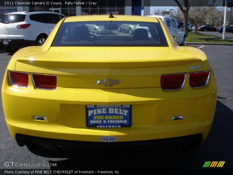 Rally Yellow / Gray 2011 Chevrolet Camaro SS Coupe