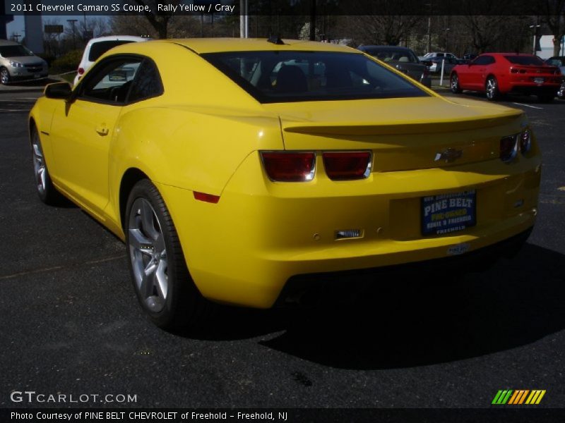 Rally Yellow / Gray 2011 Chevrolet Camaro SS Coupe