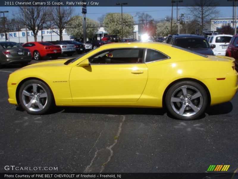 Rally Yellow / Gray 2011 Chevrolet Camaro SS Coupe
