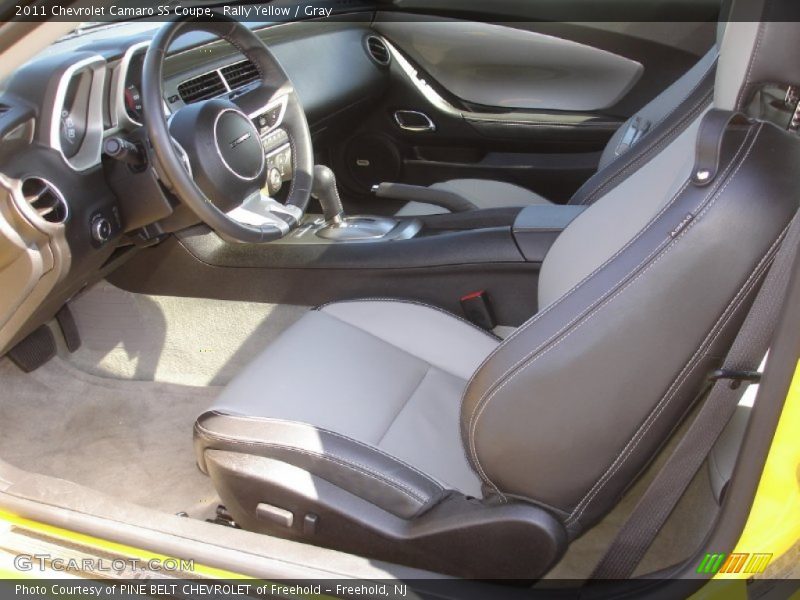 Rally Yellow / Gray 2011 Chevrolet Camaro SS Coupe