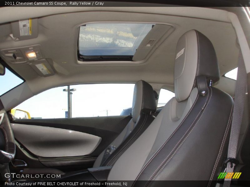 Rally Yellow / Gray 2011 Chevrolet Camaro SS Coupe