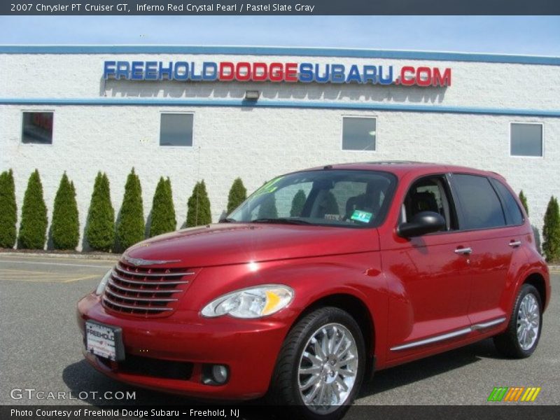 Inferno Red Crystal Pearl / Pastel Slate Gray 2007 Chrysler PT Cruiser GT