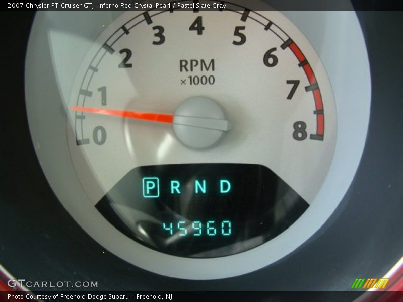 Inferno Red Crystal Pearl / Pastel Slate Gray 2007 Chrysler PT Cruiser GT