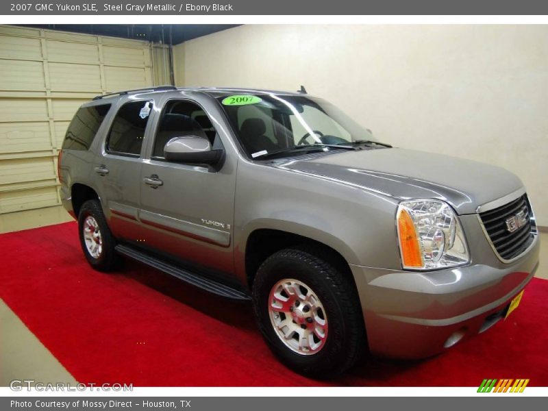 Steel Gray Metallic / Ebony Black 2007 GMC Yukon SLE