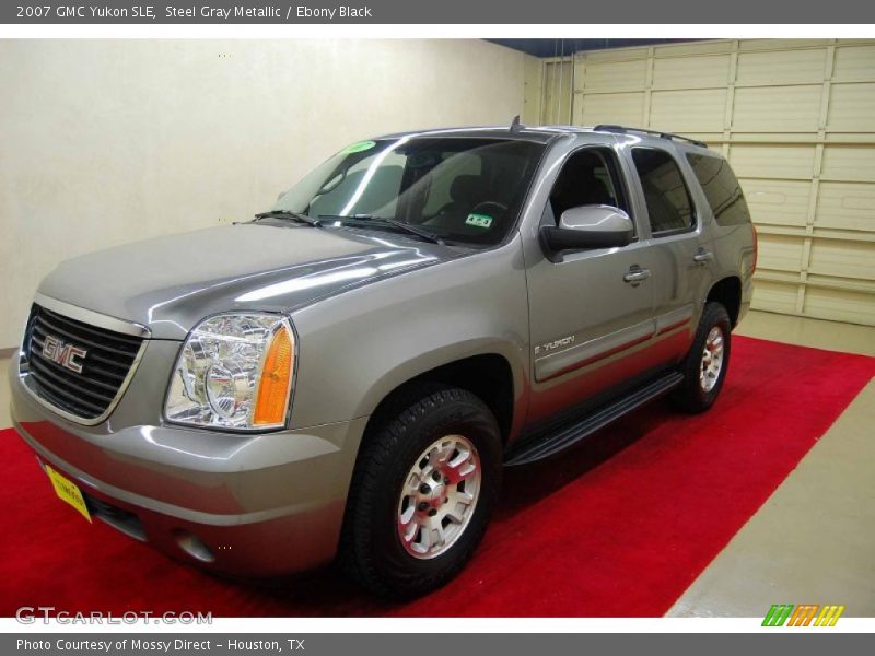 Steel Gray Metallic / Ebony Black 2007 GMC Yukon SLE