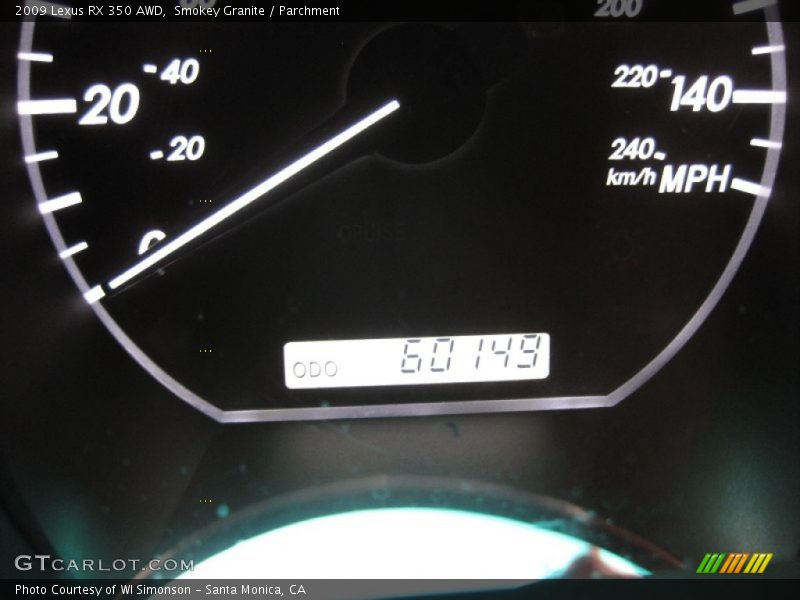 Smokey Granite / Parchment 2009 Lexus RX 350 AWD