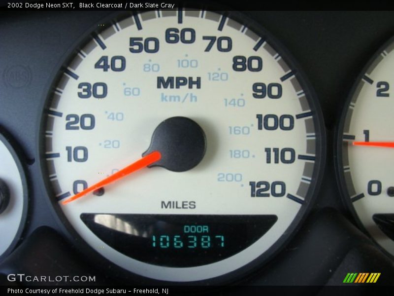 Black Clearcoat / Dark Slate Gray 2002 Dodge Neon SXT