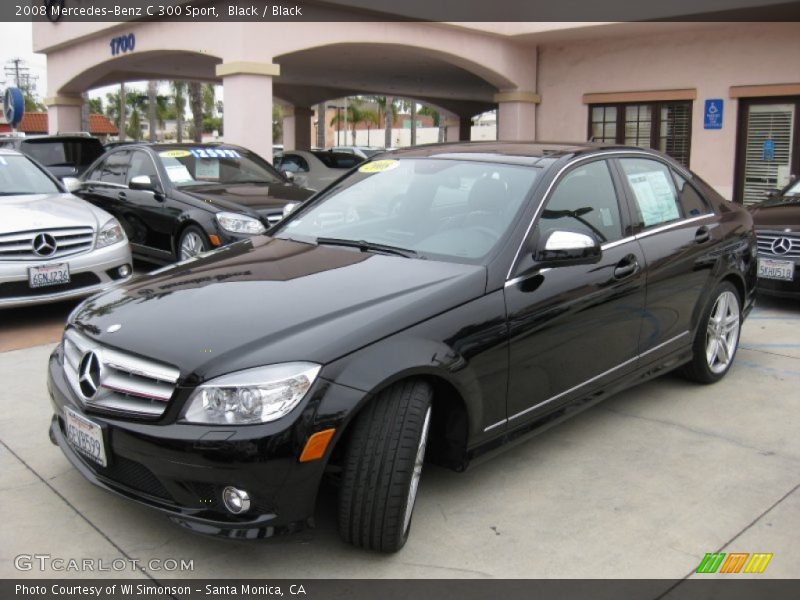 Black / Black 2008 Mercedes-Benz C 300 Sport