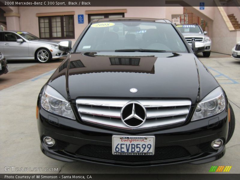 Black / Black 2008 Mercedes-Benz C 300 Sport