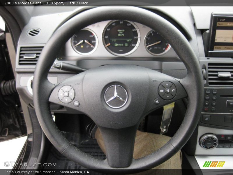 Black / Black 2008 Mercedes-Benz C 300 Sport
