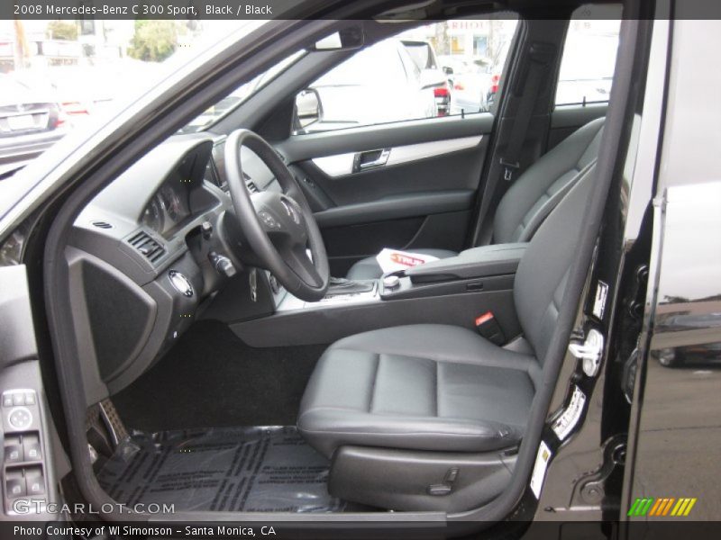 Black / Black 2008 Mercedes-Benz C 300 Sport