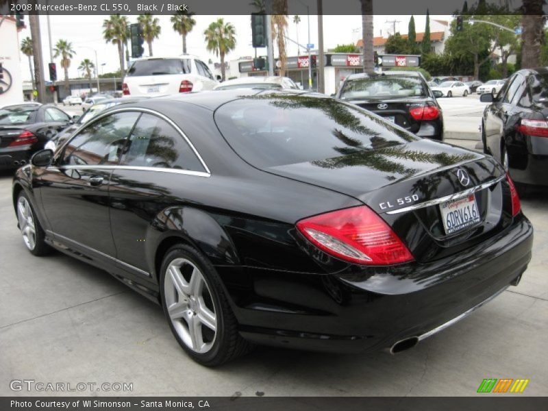 Black / Black 2008 Mercedes-Benz CL 550