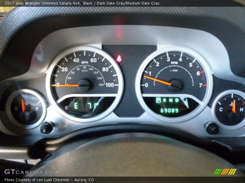 Black / Dark Slate Gray/Medium Slate Gray 2007 Jeep Wrangler Unlimited Sahara 4x4