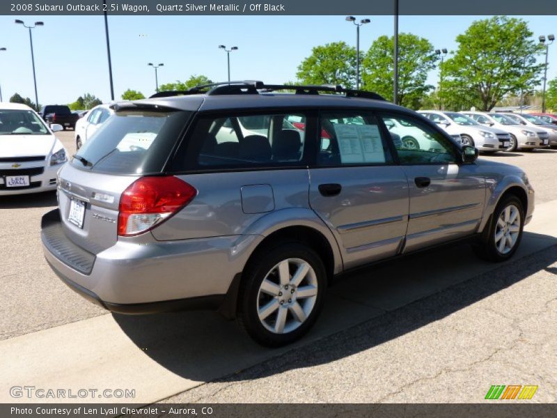 Quartz Silver Metallic / Off Black 2008 Subaru Outback 2.5i Wagon