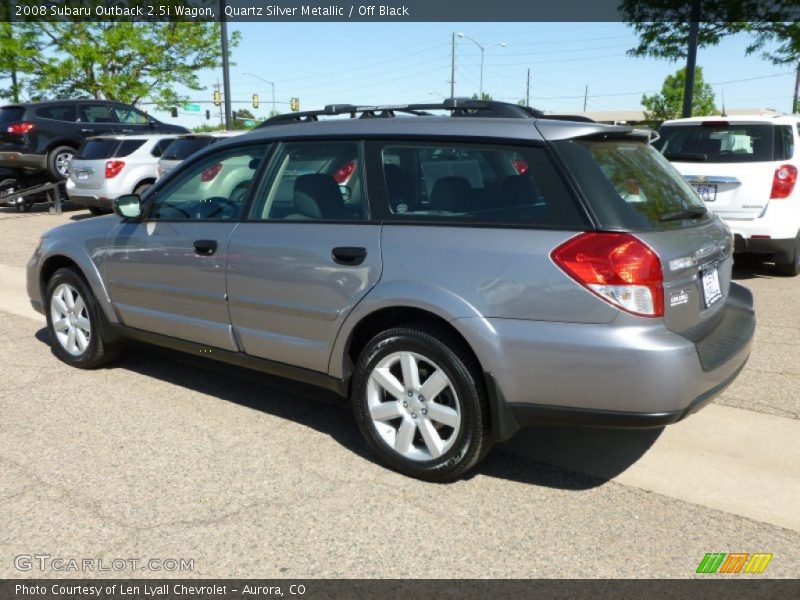 Quartz Silver Metallic / Off Black 2008 Subaru Outback 2.5i Wagon