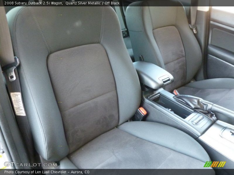 Quartz Silver Metallic / Off Black 2008 Subaru Outback 2.5i Wagon