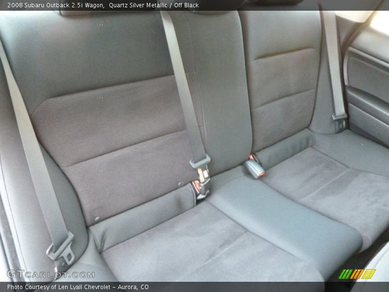 Quartz Silver Metallic / Off Black 2008 Subaru Outback 2.5i Wagon