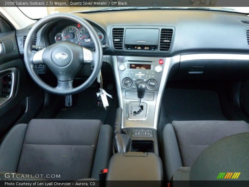 Quartz Silver Metallic / Off Black 2008 Subaru Outback 2.5i Wagon