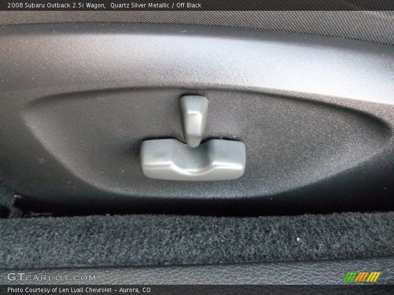Quartz Silver Metallic / Off Black 2008 Subaru Outback 2.5i Wagon