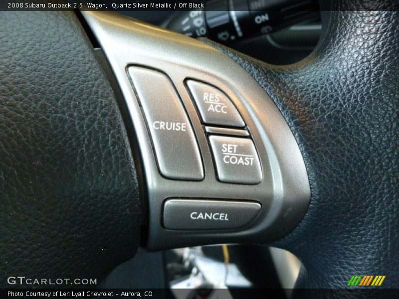 Quartz Silver Metallic / Off Black 2008 Subaru Outback 2.5i Wagon