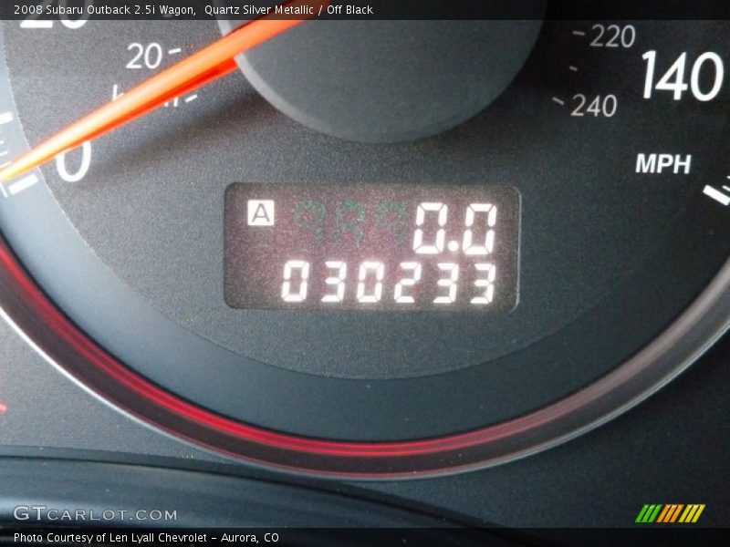 Quartz Silver Metallic / Off Black 2008 Subaru Outback 2.5i Wagon