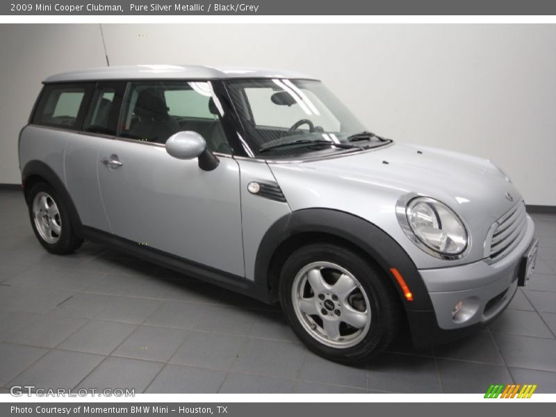 Pure Silver Metallic / Black/Grey 2009 Mini Cooper Clubman