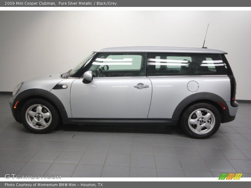 Pure Silver Metallic / Black/Grey 2009 Mini Cooper Clubman