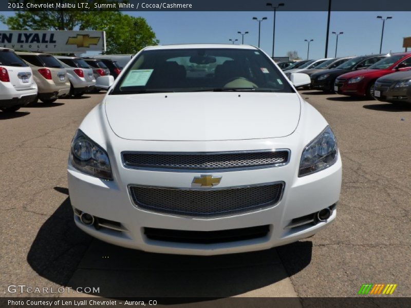 Summit White / Cocoa/Cashmere 2012 Chevrolet Malibu LTZ