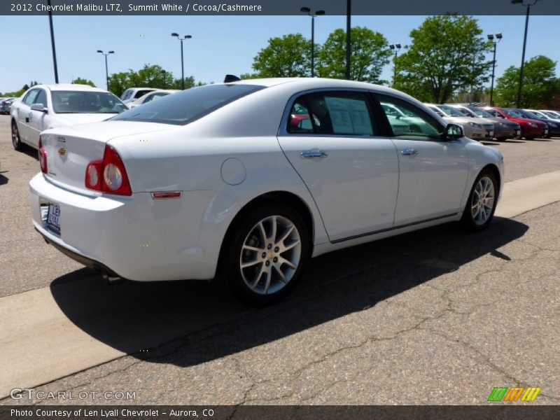 Summit White / Cocoa/Cashmere 2012 Chevrolet Malibu LTZ