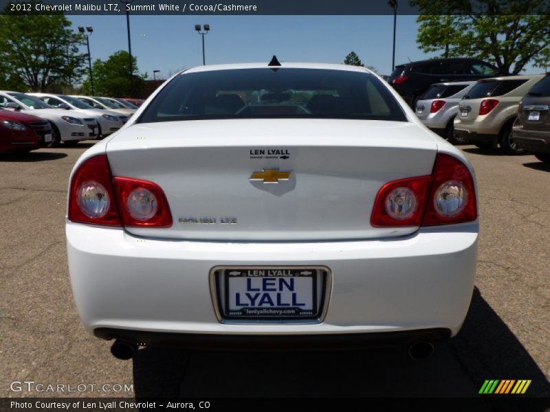 Summit White / Cocoa/Cashmere 2012 Chevrolet Malibu LTZ