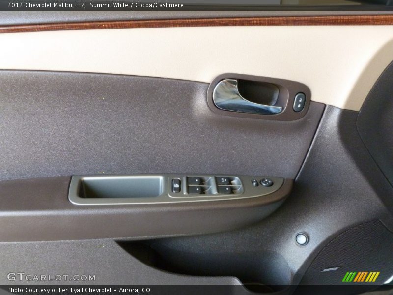 Summit White / Cocoa/Cashmere 2012 Chevrolet Malibu LTZ