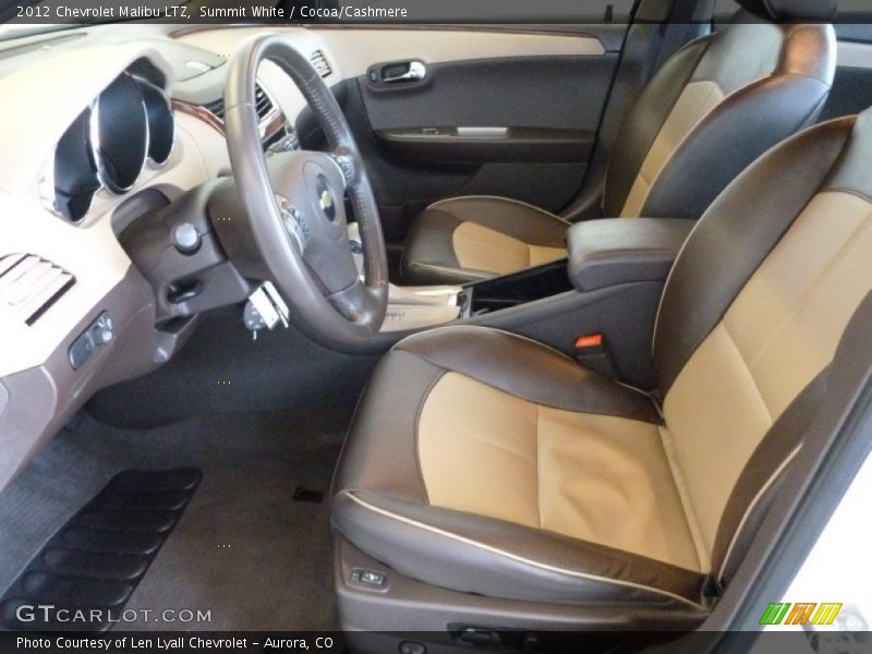 Summit White / Cocoa/Cashmere 2012 Chevrolet Malibu LTZ