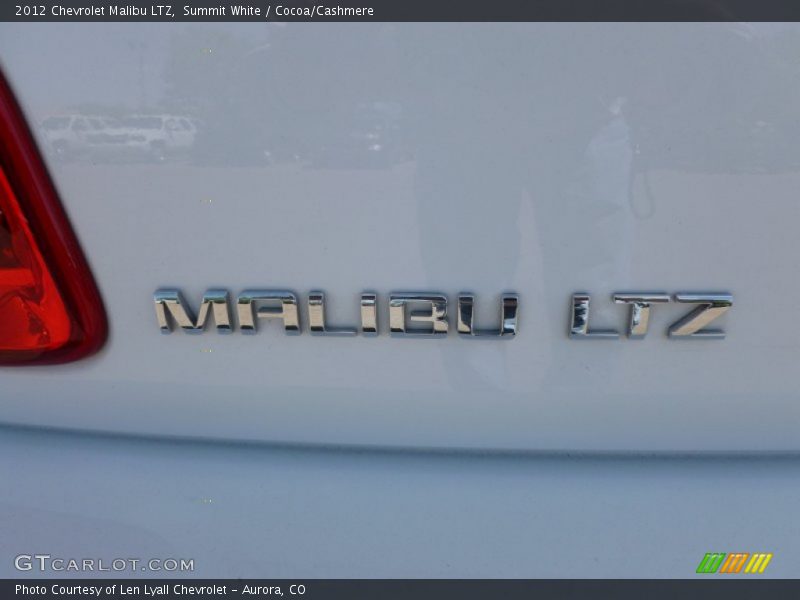 Summit White / Cocoa/Cashmere 2012 Chevrolet Malibu LTZ