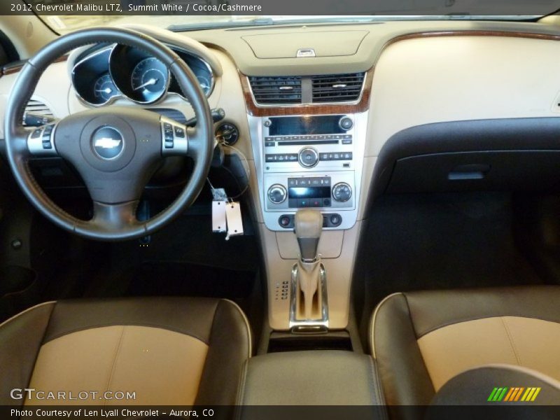 Summit White / Cocoa/Cashmere 2012 Chevrolet Malibu LTZ
