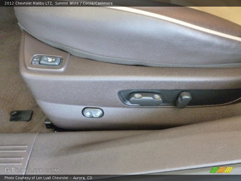 Summit White / Cocoa/Cashmere 2012 Chevrolet Malibu LTZ