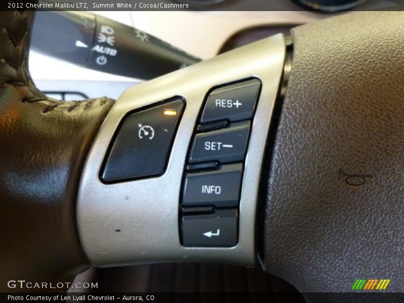 Summit White / Cocoa/Cashmere 2012 Chevrolet Malibu LTZ